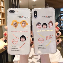 Customize the phone shell iphone12 lovers 11 of the fig. The parent-child diy family applies the Apple X arbitrary model