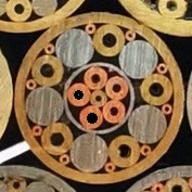 Mosaic rivet 8mm-215 Number of flower nail shank inlaid slingshot DIY pattern nails