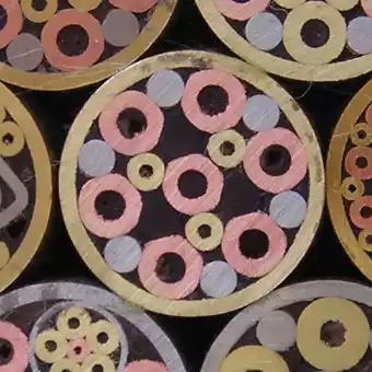 Mosaic rivet 8mm-f100 flower nail handle inlaid slingshot DIY pattern nail
