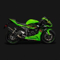 (Extreme Creation) Kawasaki ZX6R modified Fantasy Star exhaust racing titanium alloy burnt blue black suitable for 24 new models