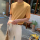 MRCYC Summer Short-sleeved Knitwear Men's Round Neck Sweater Korean Trendy Slim Bottom Half-sleeved Sweater