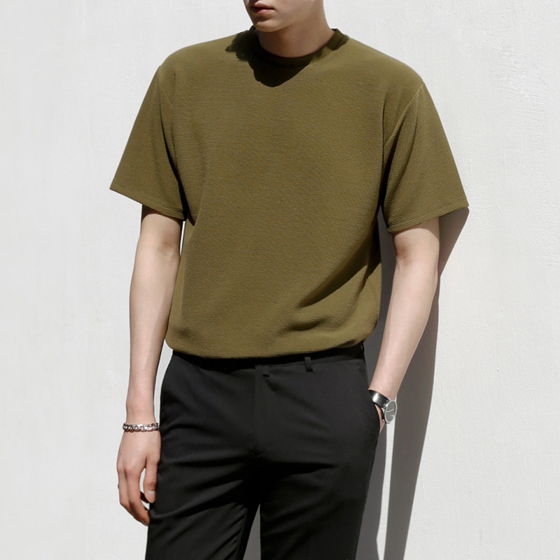 MRCYC Japanese student versatile trend loose short sleeve t-shirt summer Korean edition solid color basic style t-shirt