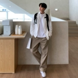 Летние трендовые штаны для отдыха, изысканный стиль, свободный прямой крой