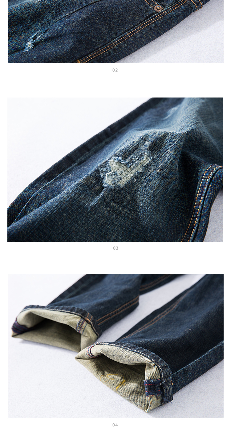 Jeans pour jeunesse droite en vrac en coton pour été - Ref 1485608 Image 9