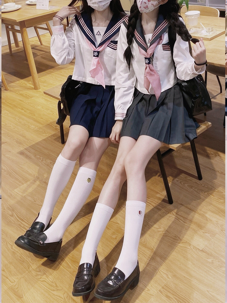 [GIRLS ROUTE] FOX RABBIT ORIGINAL SAILOR SUIT JK UNIFORM COLLEGE STYLE SUIT LONG-SLEEVED AUTUMN TOP BASIC MODEL