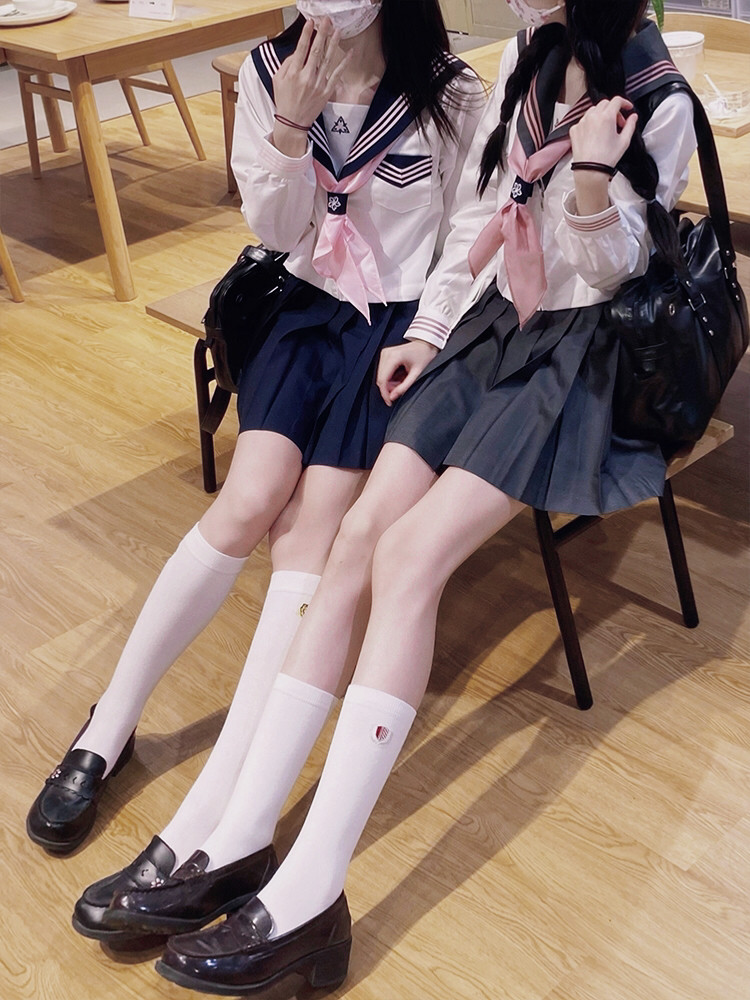 [GIRLS ROUTE] FOX RABBIT ORIGINAL SAILOR SUIT JK UNIFORM COLLEGE STYLE SUIT LONG-SLEEVED AUTUMN TOP BASIC MODEL