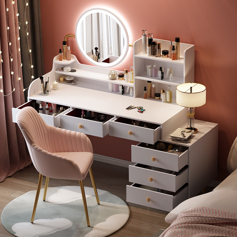 Dressing table bedroom storage integrated dressing table modern