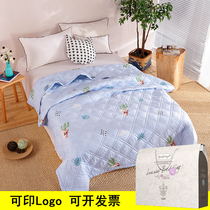 Summer cool quilted by air conditioning Quilt Thin summer student Dormitory Single Double Gift Summer was washed by a water washable machine for summer