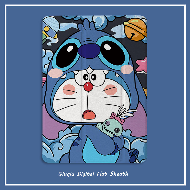 Cartoon Tink when cat 2021 new pro11 protective sleeve with pen slot flat 10 2 10 5 inch airbag shell 18 19ipad air4 3 2 1 trifold