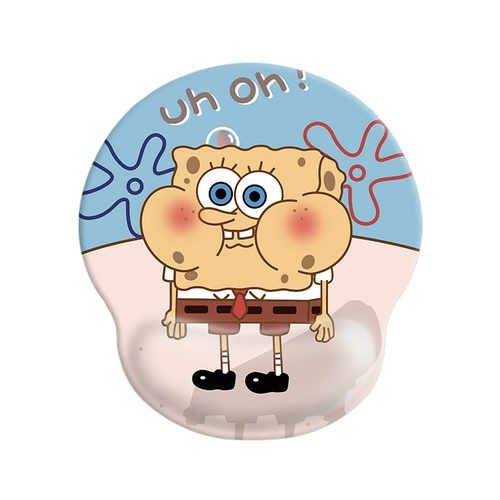 Поролоновая детская мышка, трехмерные напульсники, силиконовый игровой милый настольный коврик, стельки, ноутбук, 3D