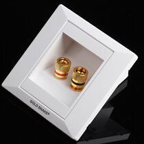 Snake king audio panel speaker cable junction box Speaker junction box Banana socket two wall plug cassette