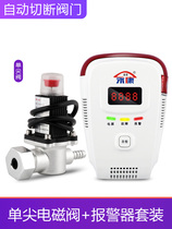 Yongkang natural gas safety self-closing valve Household automatic gas-off single-tip valve Solenoid valve alarm fire certification