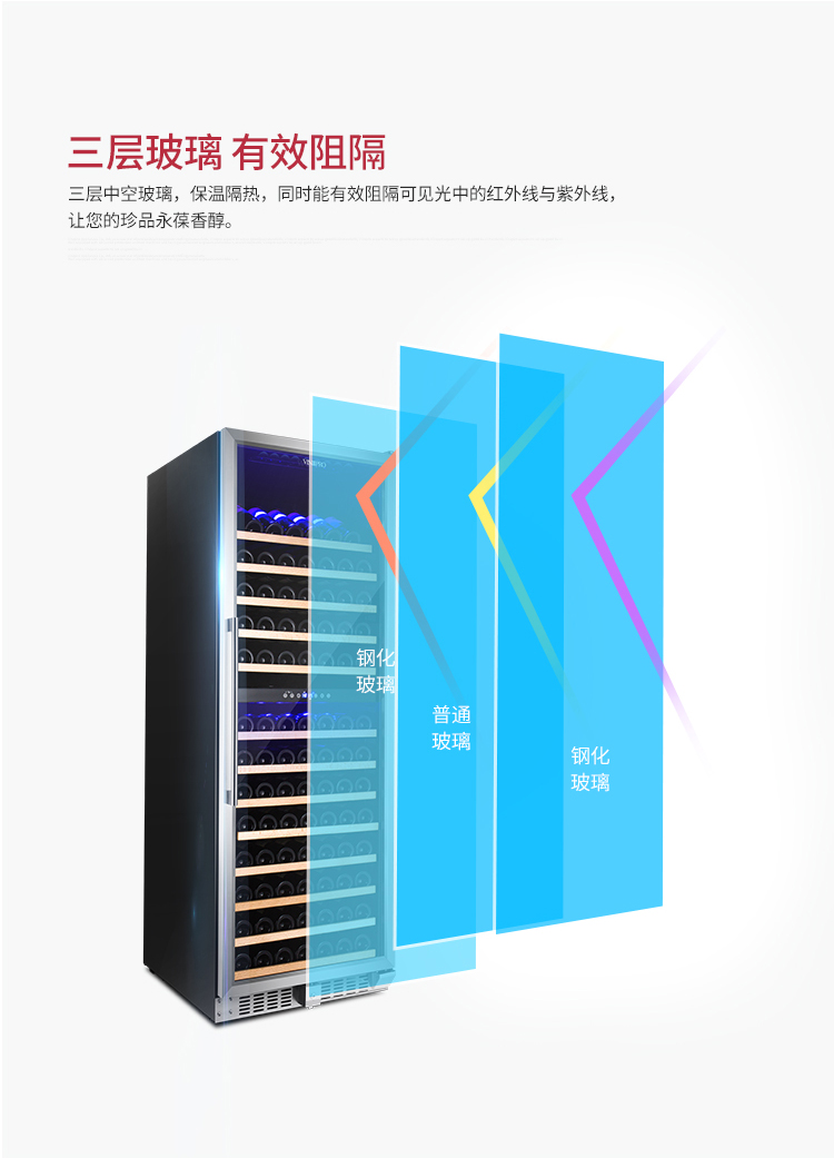 tủ góc gỗ gụ VinOPRO đôi nhiệt độ làm mát rượu vang nhiệt đỏ rượu xì gà nhà nhúng tủ lạnh gỗ tủ lạnh BU-490D tủ rượu chung cư