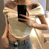 (Spot*) Ho of CB 21 Летние летние слова, плечо выигрыш, падающая элегантная элегантная рыбная кость вместе T -For