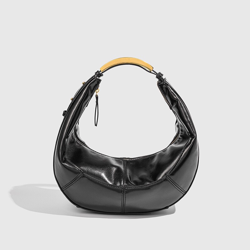 2025 New Women's Bag with a High-End Feel, Niche Design, Casual Shoulder Bag, Handbag, Crossbody Bag, Large Capacity, Commuter Dumpling Bag