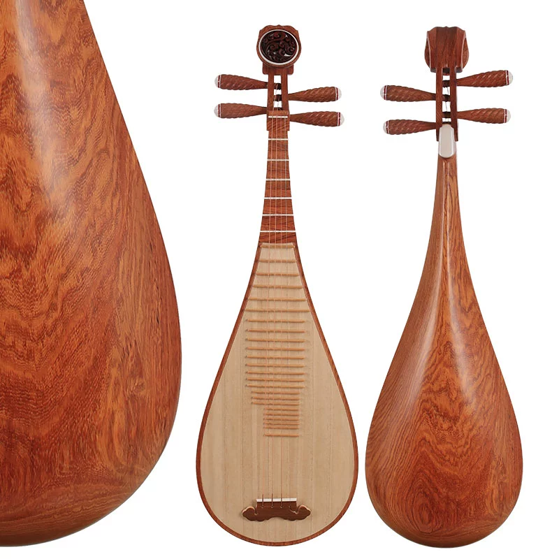 Chính hãng Jiangyin 6914 Rosewood Water Polished Pipa Musical Instruments Phụ kiện miễn phí dành cho người lớn - Nhạc cụ dân tộc