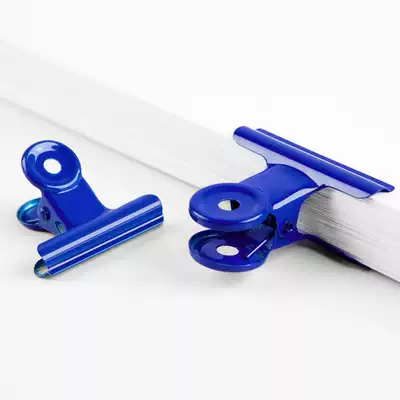 fizz stainless steel yamagata small clip Stationery small office file fixed iron clip Color ticket clip Multi-function large clip Round plastic clip