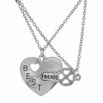 Friendship Broken Heart Pendant Necklace Gifts For frie