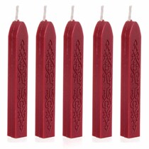 5x Unique Candle Style Square Sealing Wax Stick Seals
