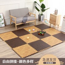 Wood grain mosaic foam floor mats tatami puzzle mat children