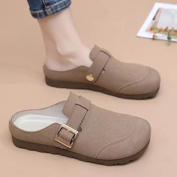 Slim shoes with one foot, versatile casual birken shoes