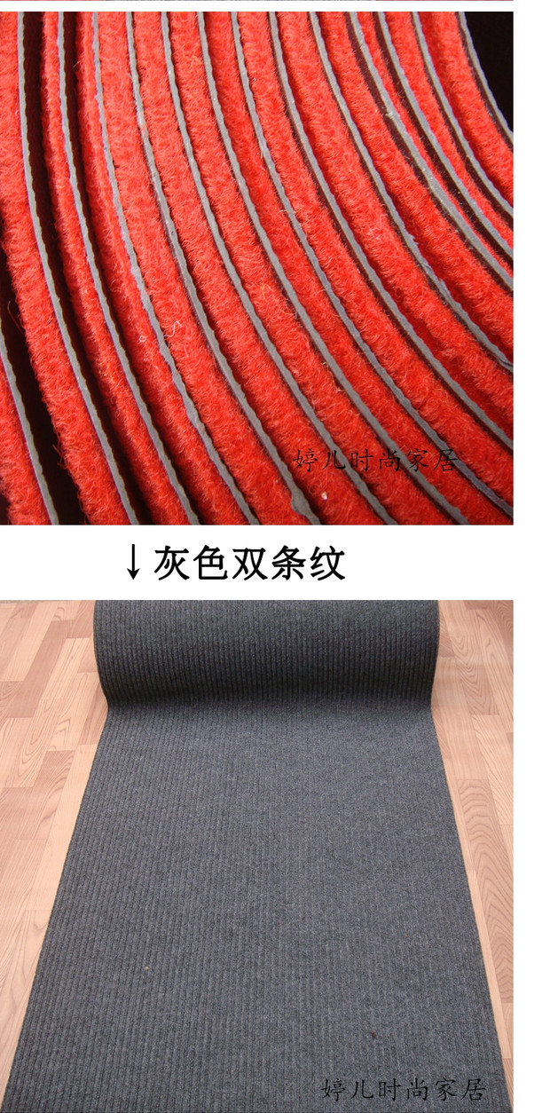 Thảm trải sàn acrylic dày màu đỏ thảm trải sàn thảm hành lang khách sạn lối đi cầu thang thảm đầy đủ thảm nhung trải sàn
