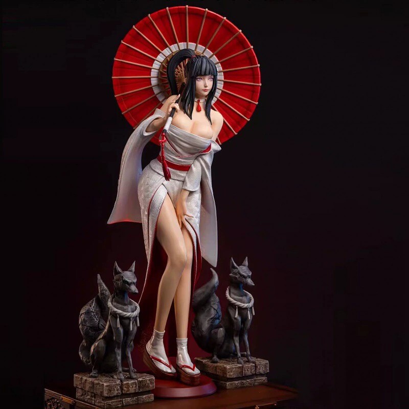 3D модель члена маятник  现货 火影忍者模型 fa和服雏田 性感美少女撑伞 模型摆件生日礼物