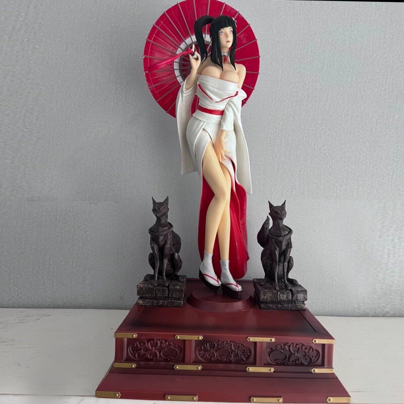 3D модель члена маятник  现货 火影忍者模型 fa和服雏田 性感美少女撑伞 模型摆件生日礼物