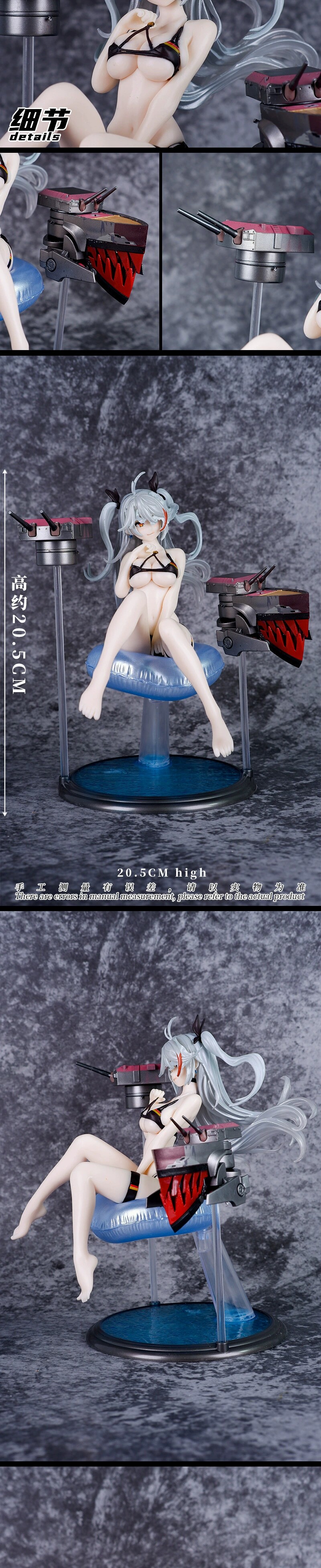 3D модель члена маятник  现货 碧蓝航线 泳装欧根亲王 性感美女手办 动漫周边模型摆件限量