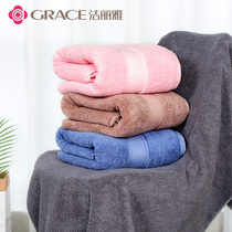 650g Jielia thick hotel bath towel soft cotton absorbent quick-drying non-hair adult men and women household