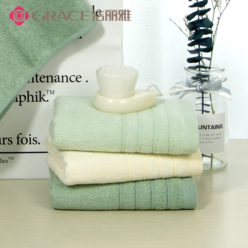 Jie Liya bamboo pulp fiber towel Adult face towel Childrens absorbent face towel Household soft face towel