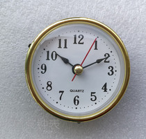 Diameter 65mm Gold-plated inlaid clock clock clock clock head Wrought iron wood resin clock head Table lamp head