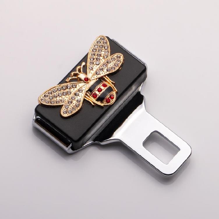 Car seat belt chip diamond card Business car lock connector socket modification of a pair of slots cartoon password