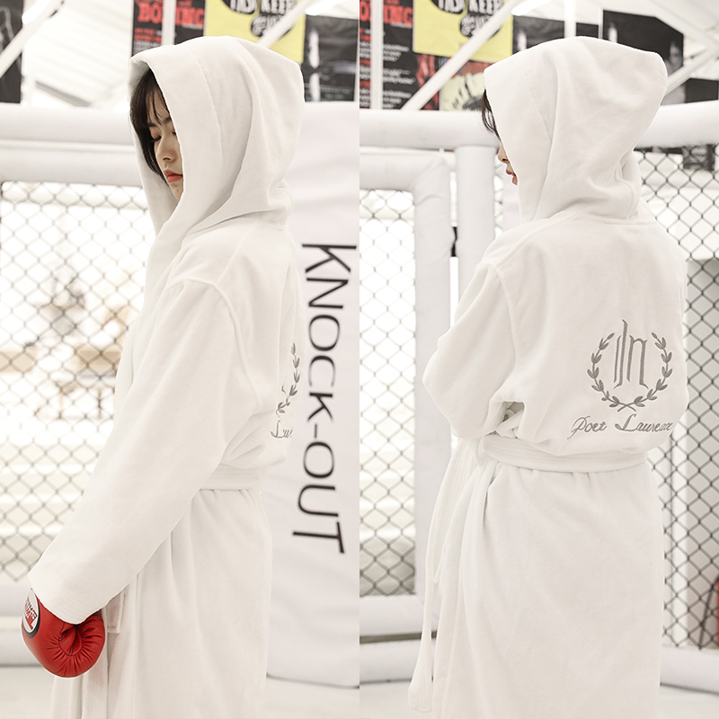 Five-star hotel bathrobe absorbent quick-drying cotton towel women's long robe men couples Xinjiang long staple cotton