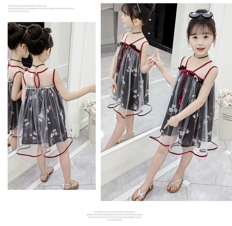 Váy bé gái mùa hè 2019 mới dành cho trẻ em Hàn Quốc - Váy chân váy trẻ em 11 tuổi