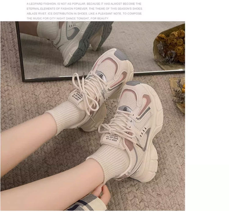 女童鞋子2026秋季新款中大童老爹鞋高颜值儿童运动鞋女孩网面透气 — 14