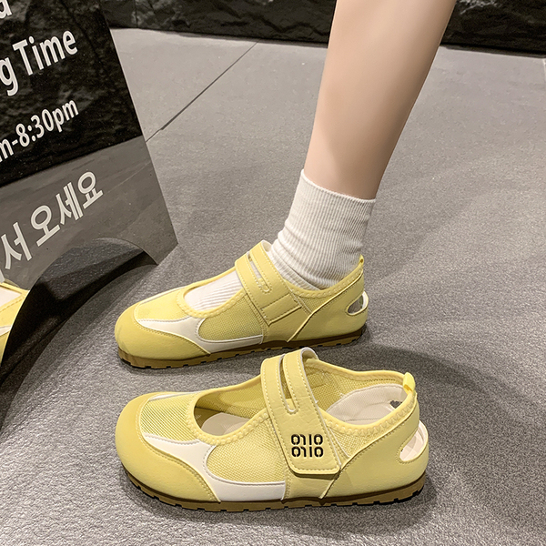 Girls' Sandals 2026 Autumn New Style Children's Closed-Toe Hollow Mesh Shoes for Older Kids, Breathable and Beautiful — 2