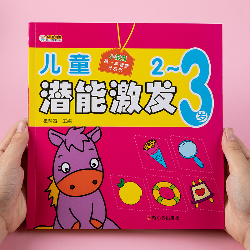 Baby Enlightenment Cognitive Potential Development Book 2-3-year-old Child left and right Brain thinking training Puzzle Early to teach the game book