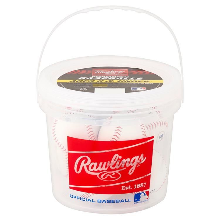 Rawlings-Rolls giải đấu chính thức cho trẻ em dưới 8 tuổi bóng chày 8 gói với bộ xô bóng chày - Bóng chày 	gậy bóng chày giá