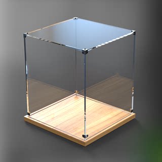 Customized transparent acrylic display box for figure storage