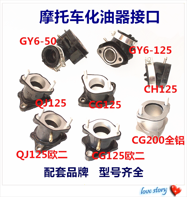 Scooter motorcycle accessories carburetor moped GY6 125 150 carburetor interface