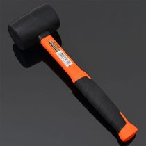 Bicolor handle rubber hammer 16OZ rubber hammer mounting hammer woodworking tool hardware striking hammer 5 gold tool