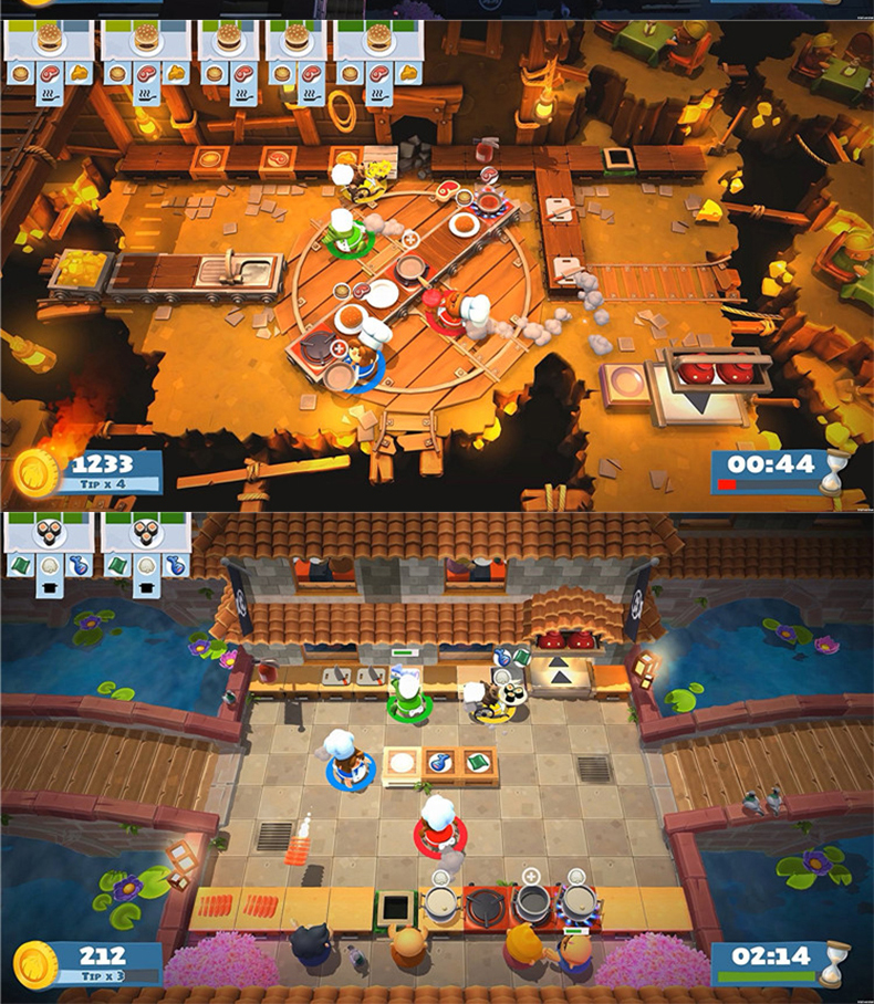 Trò chơi Nintendo Switch NS Cooked 2 Bếp ồn ào 2 Bếp chia tay 2 Điểm Trung Quốc - Trò chơi dia game ps4