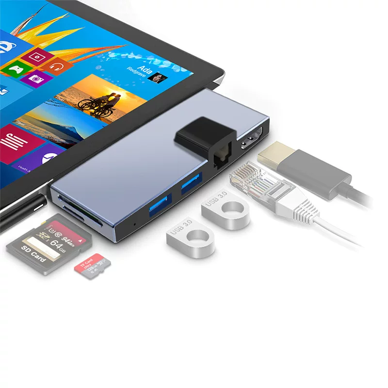 Microsoft Surface Расширение PRO5 6 Расширить USB сетевой порт HDMI конвертер мини DP разъем кабель
