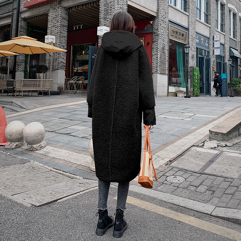 Pregnant woman winter down cotton clothes 2023 new medium length pregnancy post-relaxation thickened cotton clothes winter clothing cotton padded jacket-Taobao