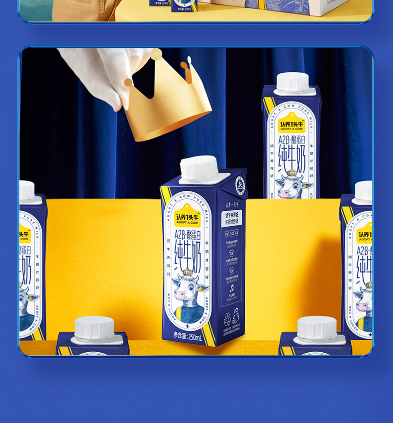 认养一头牛 A2β-酪蛋白 纯牛奶250ml*10盒*2箱 图15