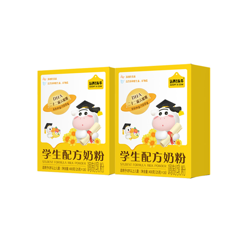 认养一头牛儿童成长奶粉学生奶粉6岁以上青少年守护记忆成长高钙