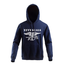Thickened fleece thermal sweatshirt NAVY boxing coach pullover hoodie