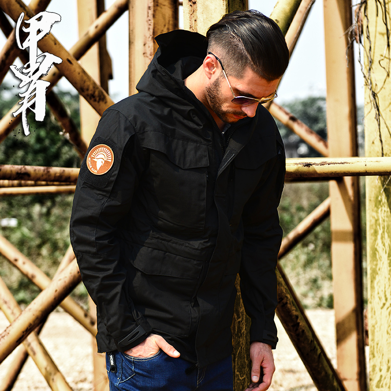 Armor spy spy tactical trench coat military fan windproof jacket storm jacket men's waterproof outdoor camouflage suit ruling M65