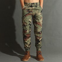 Outdoor casual cotton pants wear-resistant mens camouflage overalls military outfit feet loose size trousers tide